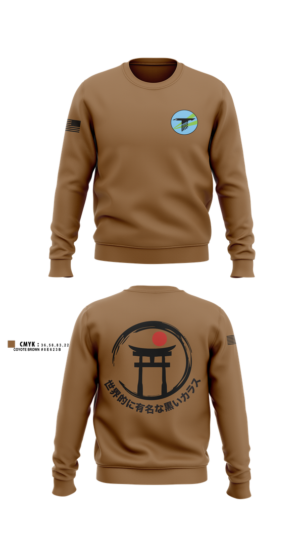 Crew Neck Sweatshirt, World Famous Black Ravens, , Teamtime, Team time, sublimation, custom sports apparel, team uniforms, spirit wear, spiritwear, sports uniforms, custom shirts, team store, custom team store, fundraiser sports, apparel fundraiser