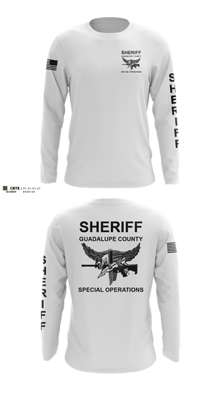 Long Sleeve Performance Shirt, Guadalupe County SWAT, Police, Teamtime, Team time, sublimation, custom sports apparel, team uniforms, spirit wear, spiritwear, sports uniforms, custom shirts, team store, custom team store, fundraiser sports, apparel fundraiser