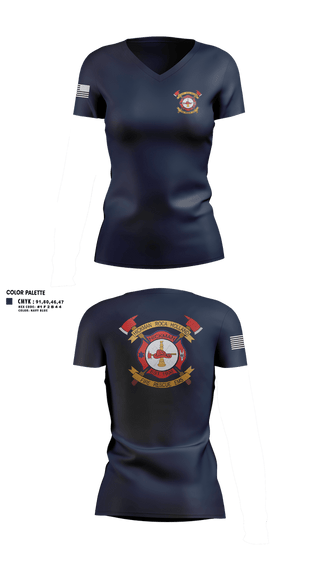 Womens Short Sleeve Vneck Shirt, Hickman Fire and Rescue, Fire Department, Teamtime, Team time, sublimation, custom sports apparel, team uniforms, spirit wear, spiritwear, sports uniforms, custom shirts, team store, custom team store, fundraiser sports, apparel fundraiser