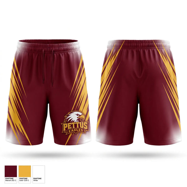 Athletic Shorts With Pockets, Pettus Eagles, , Teamtime, Team time, sublimation, custom sports apparel, team uniforms, spirit wear, spiritwear, sports uniforms, custom shirts, team store, custom team store, fundraiser sports, apparel fundraiser