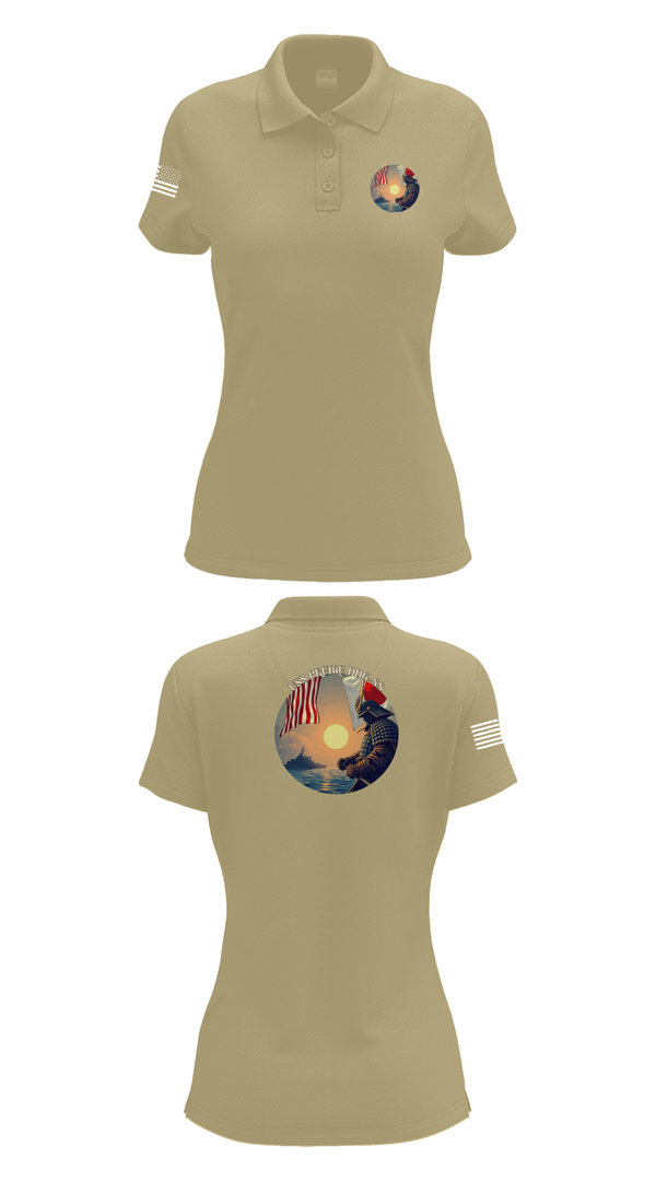 Womens Short Sleeve Performance Polo, Uss Preble DDG 88, , Teamtime, Team time, sublimation, custom sports apparel, team uniforms, spirit wear, spiritwear, sports uniforms, custom shirts, team store, custom team store, fundraiser sports, apparel fundraiser