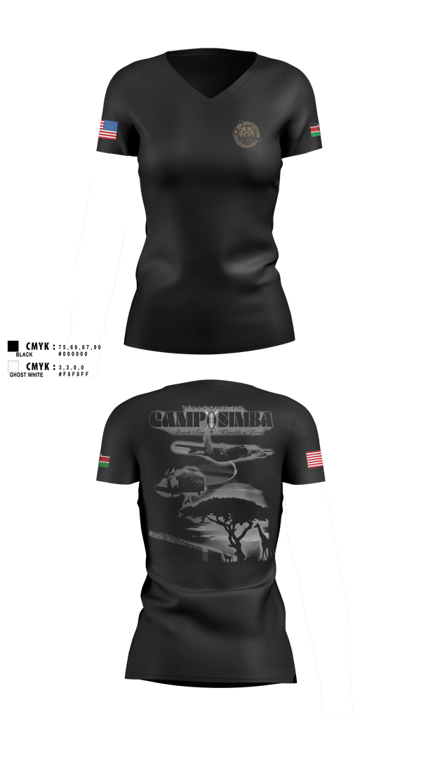 Womens Short Sleeve Vneck Shirt, OSI Eder 2506, Air Force, Teamtime, Team time, sublimation, custom sports apparel, team uniforms, spirit wear, spiritwear, sports uniforms, custom shirts, team store, custom team store, fundraiser sports, apparel fundraiser