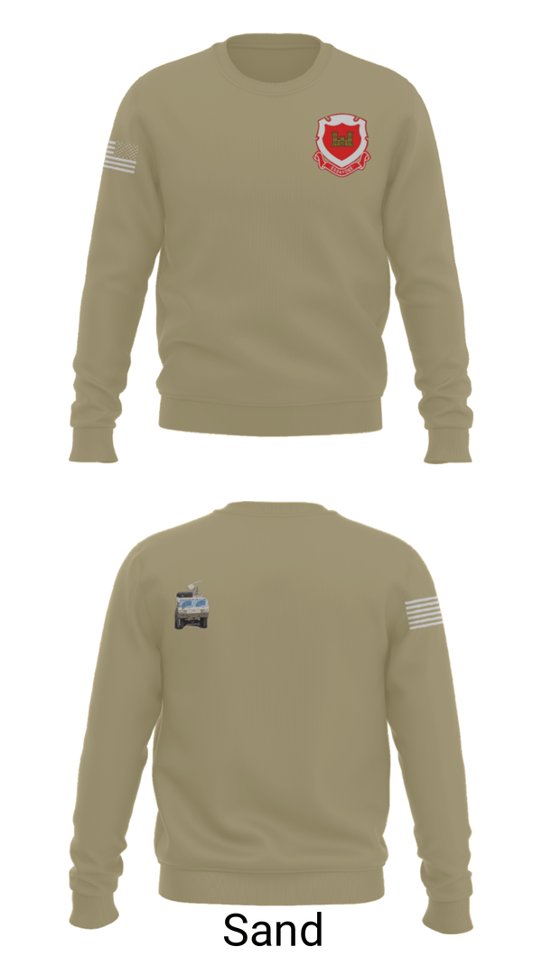 Crew Neck Sweatshirt, 185th Engineer Support Company, , Teamtime, Team time, sublimation, custom sports apparel, team uniforms, spirit wear, spiritwear, sports uniforms, custom shirts, team store, custom team store, fundraiser sports, apparel fundraiser