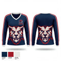 West Virginia Sabers 54265561 Women's Long Sleeve V-neck Shirt - 1
