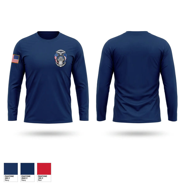 Long Sleeve Performance Shirt, Division of Capitol Police, Police, Teamtime, Team time, sublimation, custom sports apparel, team uniforms, spirit wear, spiritwear, sports uniforms, custom shirts, team store, custom team store, fundraiser sports, apparel fundraiser