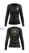 101st Division Sustainment Brigade 67333503 Women's Long Sleeve V-neck Shirt - 21