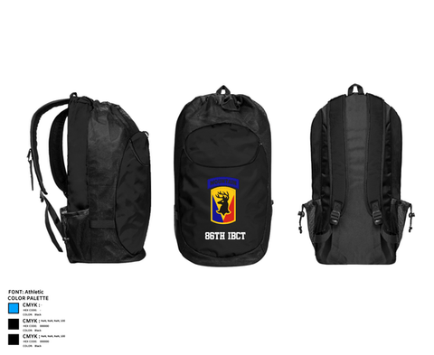 Gear Bag, 86th IBCT, Army, Teamtime, Team time, sublimation, custom sports apparel, team uniforms, spirit wear, spiritwear, sports uniforms, custom shirts, team store, custom team store, fundraiser sports, apparel fundraiser