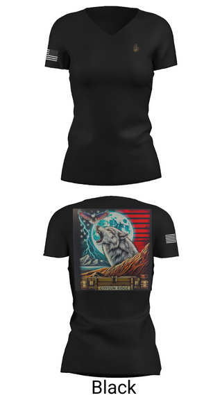 Womens Short Sleeve Vneck Shirt, 1st Combat Readiness Regiment, , Teamtime, Team time, sublimation, custom sports apparel, team uniforms, spirit wear, spiritwear, sports uniforms, custom shirts, team store, custom team store, fundraiser sports, apparel fundraiser
