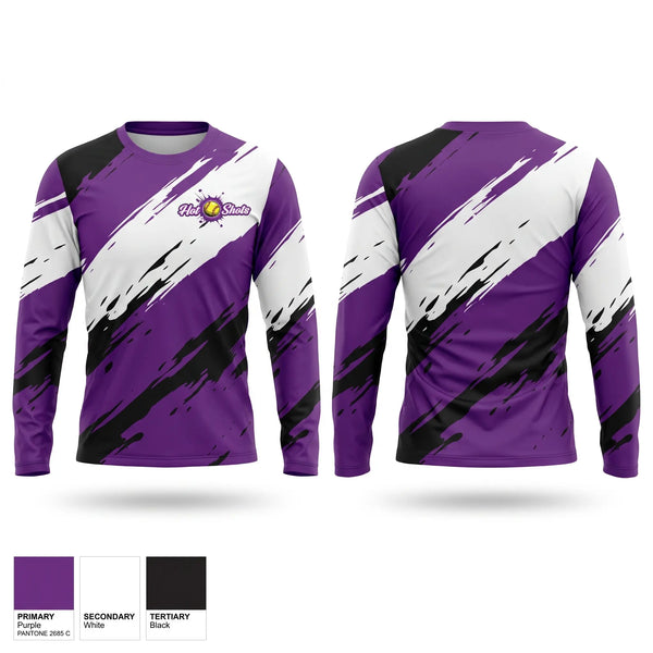 Long Sleeve Performance Shirt, Hot Shot, Softball, Teamtime, Team time, sublimation, custom sports apparel, team uniforms, spirit wear, spiritwear, sports uniforms, custom shirts, team store, custom team store, fundraiser sports, apparel fundraiser
