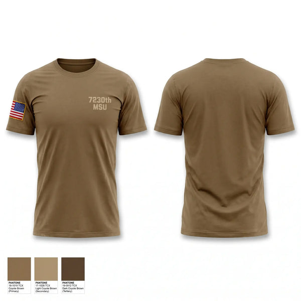 Old School Cotton Feel Shirt, 7230th MSU, Army, Teamtime, Team time, sublimation, custom sports apparel, team uniforms, spirit wear, spiritwear, sports uniforms, custom shirts, team store, custom team store, fundraiser sports, apparel fundraiser