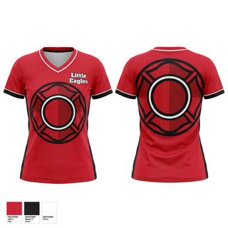 Womens Short Sleeve Vneck Shirt, Little Eagles, Wrestling, Teamtime, Team time, sublimation, custom sports apparel, team uniforms, spirit wear, spiritwear, sports uniforms, custom shirts, team store, custom team store, fundraiser sports, apparel fundraiser
