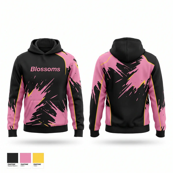 Hoodie, Blossoms, Women's Soccer, Teamtime, Team time, sublimation, custom sports apparel, team uniforms, spirit wear, spiritwear, sports uniforms, custom shirts, team store, custom team store, fundraiser sports, apparel fundraiser