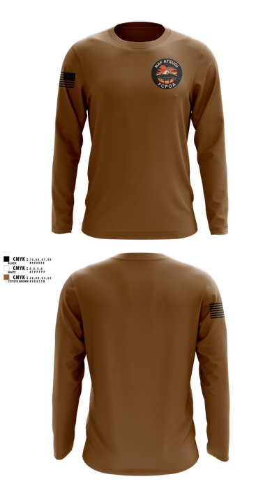NAF ATSUGI FCPOA 70401455 Long Sleeve Performance Shirt 5