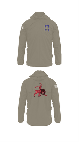 Windbreaker, Charlie’s Battery 1st Battalion 163rd Field Artillery Division, National Guard, Teamtime, Team time, sublimation, custom sports apparel, team uniforms, spirit wear, spiritwear, sports uniforms, custom shirts, team store, custom team store, fundraiser sports, apparel fundraiser