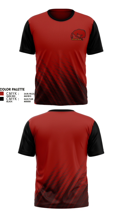Rawlins Outlaws 4385978 Short Sleeve Performance Shirt - 1