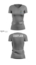 Chaplain 3011327 Women's Short Sleeve V-neck Shirt - 11