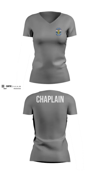 Womens Short Sleeve Vneck Shirt, Chaplain, Police, Teamtime, Team time, sublimation, custom sports apparel, team uniforms, spirit wear, spiritwear, sports uniforms, custom shirts, team store, custom team store, fundraiser sports, apparel fundraiser