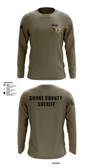 Long Sleeve Performance Shirt, Cooke County Sheriff’s Office, Police, Teamtime, Team time, sublimation, custom sports apparel, team uniforms, spirit wear, spiritwear, sports uniforms, custom shirts, team store, custom team store, fundraiser sports, apparel fundraiser