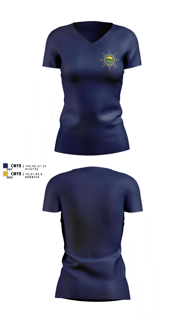 Womens Short Sleeve Vneck Shirt, NTAG HEARTLAND 2026, Navy, Teamtime, Team time, sublimation, custom sports apparel, team uniforms, spirit wear, spiritwear, sports uniforms, custom shirts, team store, custom team store, fundraiser sports, apparel fundraiser