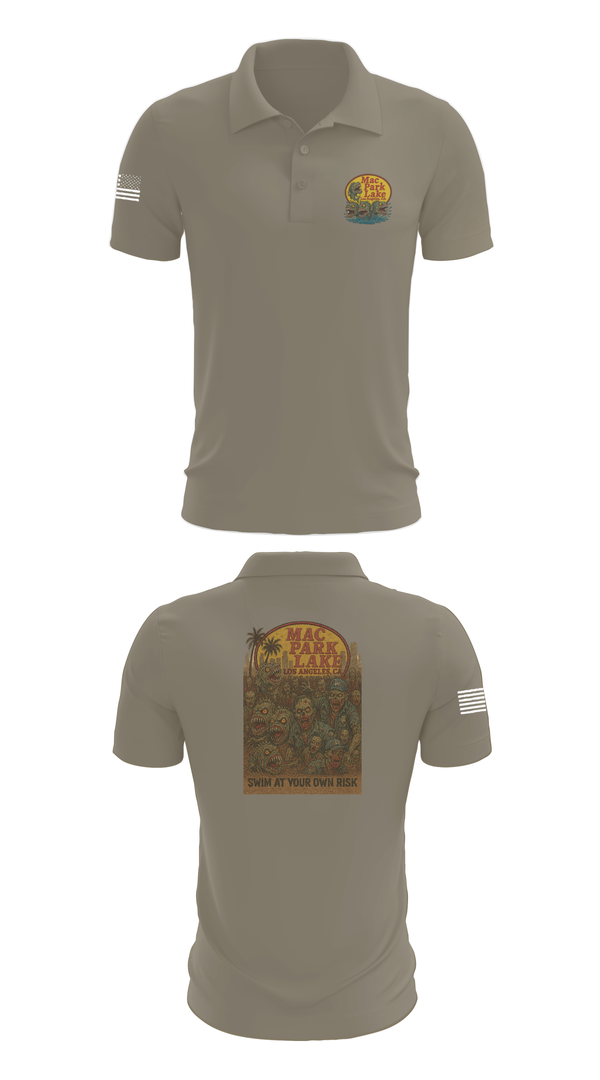 Short Sleeve Performance Polo, MACARTHUR PARK UNIT, , Teamtime, Team time, sublimation, custom sports apparel, team uniforms, spirit wear, spiritwear, sports uniforms, custom shirts, team store, custom team store, fundraiser sports, apparel fundraiser