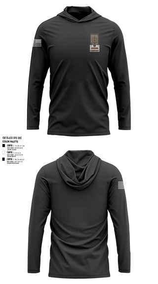 Long Sleeve hooded sunshirt, Crusher Company, Army, Teamtime, Team time, sublimation, custom sports apparel, team uniforms, spirit wear, spiritwear, sports uniforms, custom shirts, team store, custom team store, fundraiser sports, apparel fundraiser