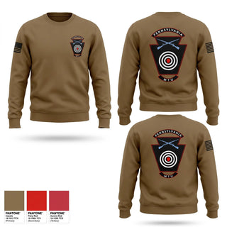 Crew Neck Sweatshirt, Marksmanship training unit, National Guard, Teamtime, Team time, sublimation, custom sports apparel, team uniforms, spirit wear, spiritwear, sports uniforms, custom shirts, team store, custom team store, fundraiser sports, apparel fundraiser