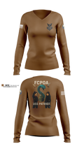 USS PATRIOT FCPOA 2 Women's Long Sleeve V-neck Shirt - 100