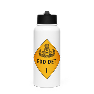 1st EOD DET 18111177 Stainless Steel Water Bottle with a Straw Lid