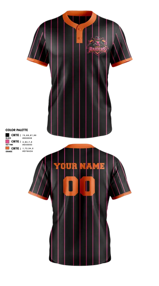 Two Button Softball Jersey, Lady Raiders, Softball, Teamtime, Team time, sublimation, custom sports apparel, team uniforms, spirit wear, spiritwear, sports uniforms, custom shirts, team store, custom team store, fundraiser sports, apparel fundraiser