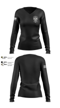 Bradenton PD Swat 16994731 Women's Long Sleeve V-neck Shirt - 2