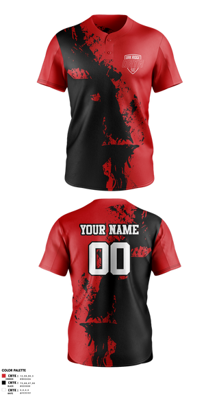 Two Button Softball Jersey, Oak Ridge Youth Association, Softball, Teamtime, Team time, sublimation, custom sports apparel, team uniforms, spirit wear, spiritwear, sports uniforms, custom shirts, team store, custom team store, fundraiser sports, apparel fundraiser