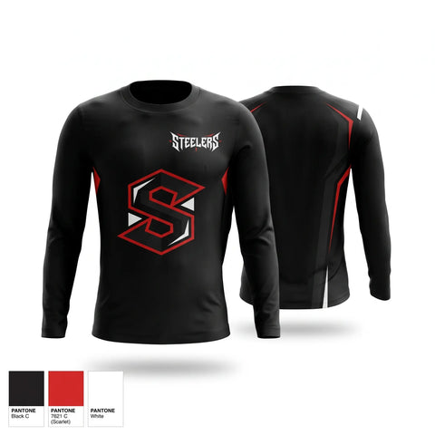 Long Sleeve Performance Shirt, STEELERS, , Teamtime, Team time, sublimation, custom sports apparel, team uniforms, spirit wear, spiritwear, sports uniforms, custom shirts, team store, custom team store, fundraiser sports, apparel fundraiser