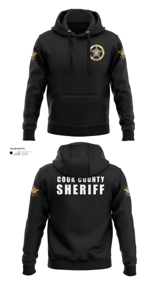 Hoodie, Cook County Sheriff’s Office, Police, Teamtime, Team time, sublimation, custom sports apparel, team uniforms, spirit wear, spiritwear, sports uniforms, custom shirts, team store, custom team store, fundraiser sports, apparel fundraiser