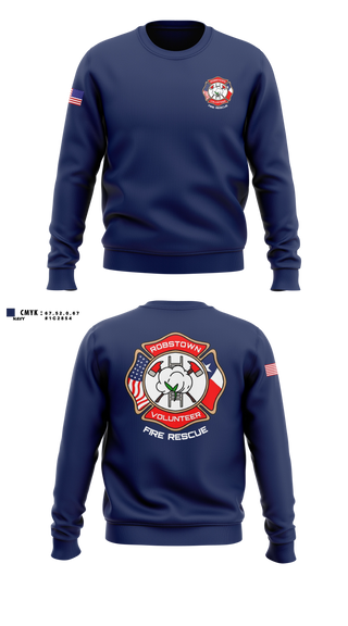 Crew Neck Sweatshirt, Robstown Volunteer Fire Department, Fire Department, Teamtime, Team time, sublimation, custom sports apparel, team uniforms, spirit wear, spiritwear, sports uniforms, custom shirts, team store, custom team store, fundraiser sports, apparel fundraiser