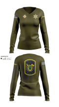 C.C.S.O. CERT 25474985 Women's Long Sleeve V-neck Shirt - 101