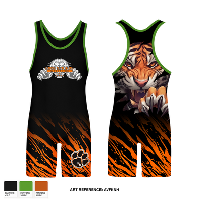 Rock Springs Tigers 48628423 Wrestling Singlet - 1