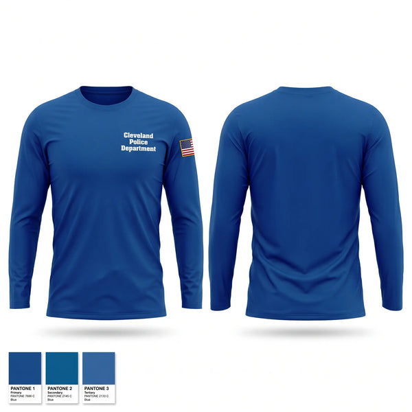 Long Sleeve Performance Shirt, Cleveland Police Department, Police, Teamtime, Team time, sublimation, custom sports apparel, team uniforms, spirit wear, spiritwear, sports uniforms, custom shirts, team store, custom team store, fundraiser sports, apparel fundraiser