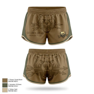 Womens Shorts, Golden bear archery, Baseball, Teamtime, Team time, sublimation, custom sports apparel, team uniforms, spirit wear, spiritwear, sports uniforms, custom shirts, team store, custom team store, fundraiser sports, apparel fundraiser