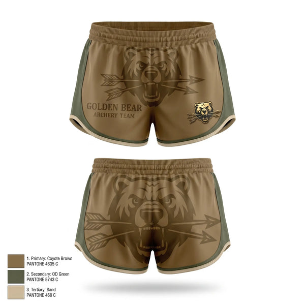 Womens Shorts, Golden bear archery, Baseball, Teamtime, Team time, sublimation, custom sports apparel, team uniforms, spirit wear, spiritwear, sports uniforms, custom shirts, team store, custom team store, fundraiser sports, apparel fundraiser