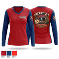 TeamTime - Sports Demo Women's Long Sleeve V-neck Shirt - 1