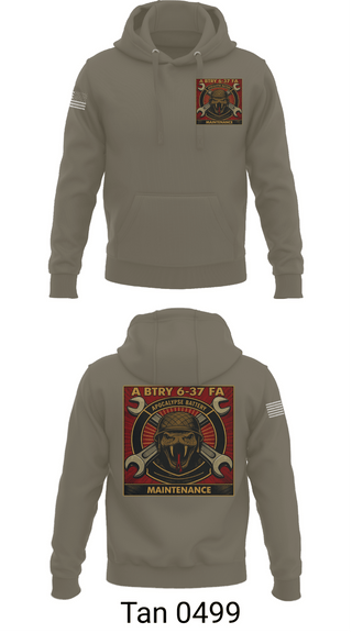 Hoodie, 6-37 FAR, Army, Teamtime, Team time, sublimation, custom sports apparel, team uniforms, spirit wear, spiritwear, sports uniforms, custom shirts, team store, custom team store, fundraiser sports, apparel fundraiser
