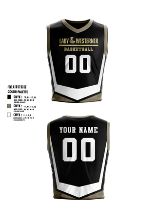 Mens Basketball Jersey, Lubbock High Lady Westerners, Women's Basketball, Teamtime, Team time, sublimation, custom sports apparel, team uniforms, spirit wear, spiritwear, sports uniforms, custom shirts, team store, custom team store, fundraiser sports, apparel fundraiser