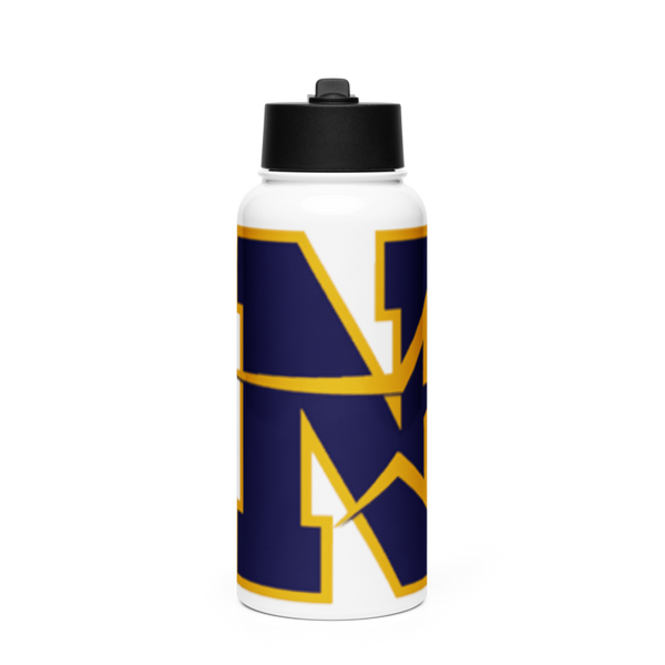 Nottingham 29799897 Stainless Steel Water Bottle with a Straw Lid