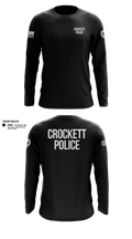 Crockett Police Department 97881074 Long Sleeve Performance Shirt - 3