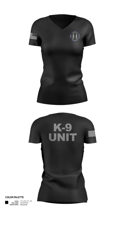 EPD K-9 87143983 Women's Short Sleeve V-neck Shirt - 40