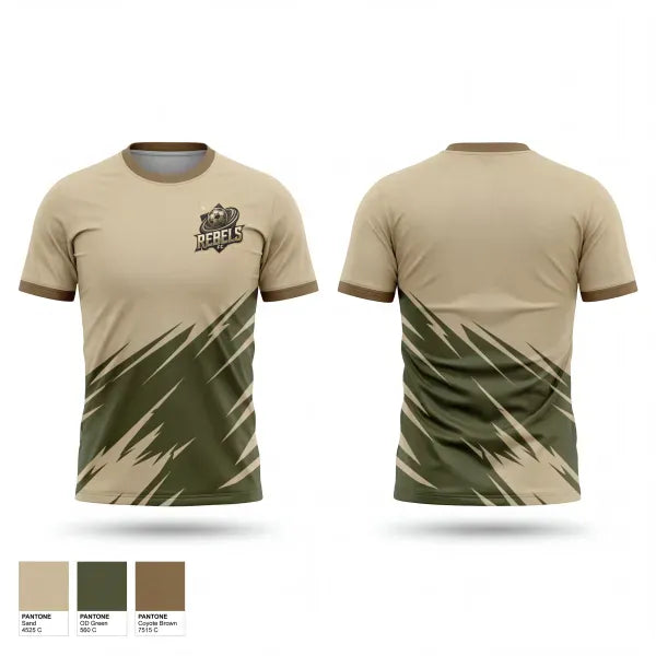 Old School Cotton Feel Shirt, Rebels FC, Men's Soccer, Teamtime, Team time, sublimation, custom sports apparel, team uniforms, spirit wear, spiritwear, sports uniforms, custom shirts, team store, custom team store, fundraiser sports, apparel fundraiser