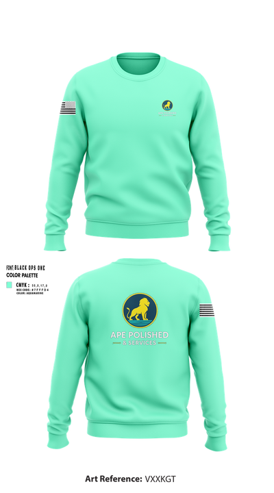 APE Polish & Service 44310358 Crew Neck Sweatshirt - 23