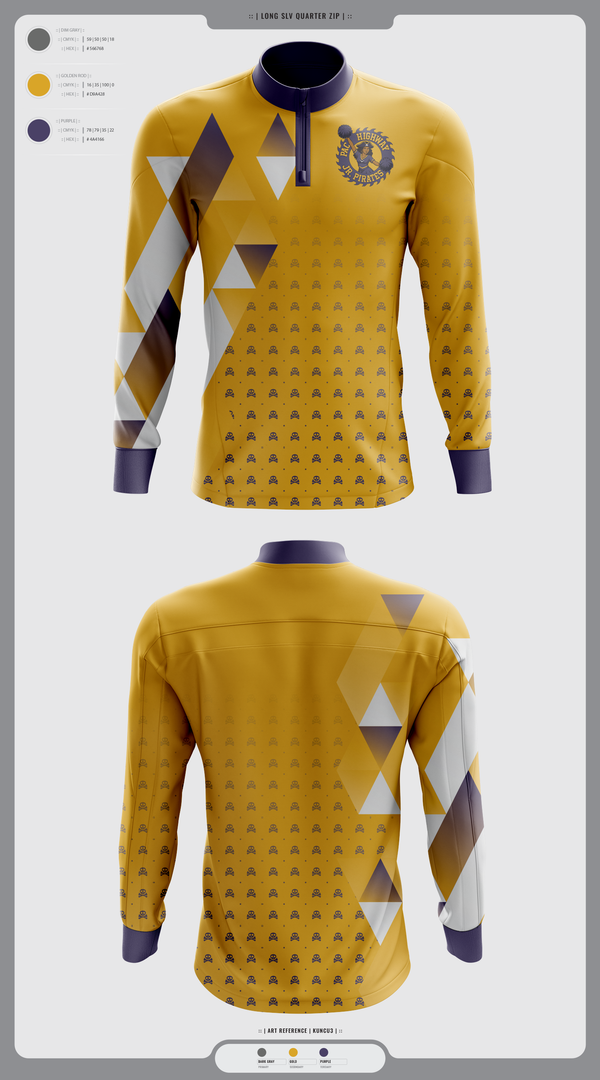 Quarter Zip Jacket, Pac Hwy Lady Jr Pirates, Cheer, Teamtime, Team time, sublimation, custom sports apparel, team uniforms, spirit wear, spiritwear, sports uniforms, custom shirts, team store, custom team store, fundraiser sports, apparel fundraiser
