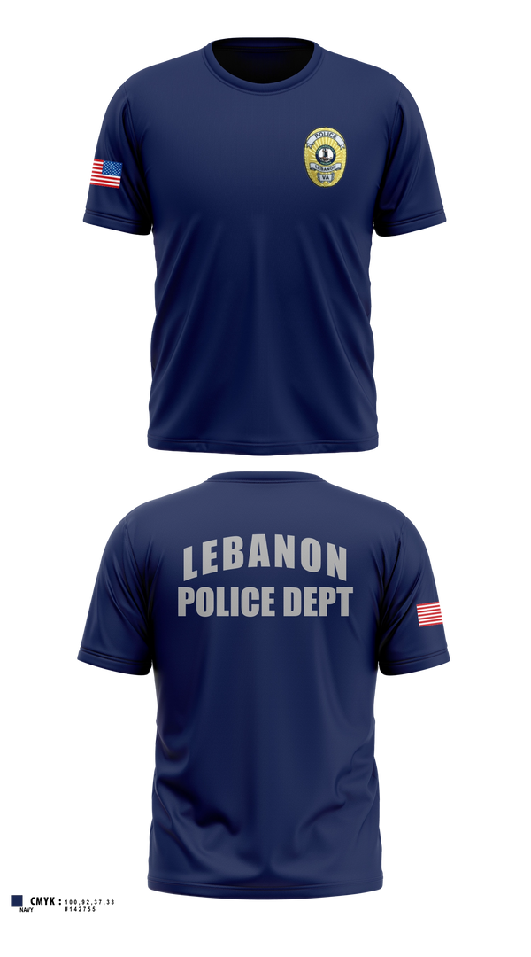 Short Sleeve Performance Shirt, Lebanon Police Department, Police, Teamtime, Team time, sublimation, custom sports apparel, team uniforms, spirit wear, spiritwear, sports uniforms, custom shirts, team store, custom team store, fundraiser sports, apparel fundraiser