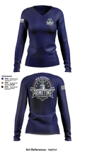 PRIMETIME 79081947 Women's Long Sleeve V-neck Shirt - 1